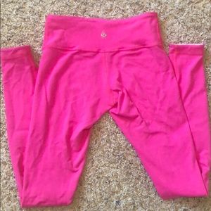 Lululemon Hot/Light Pink reversible Leggings
